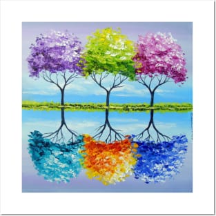 Bright trees Posters and Art